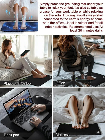 Energy Boost Microcurrent Pain Relief Grounding Mat
