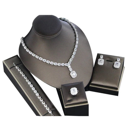 Ladies' Banquet Party Jewelry Four-Piece Set